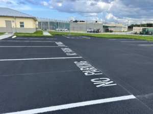 What is the lifespan of thermoplastic line markings in Florida?